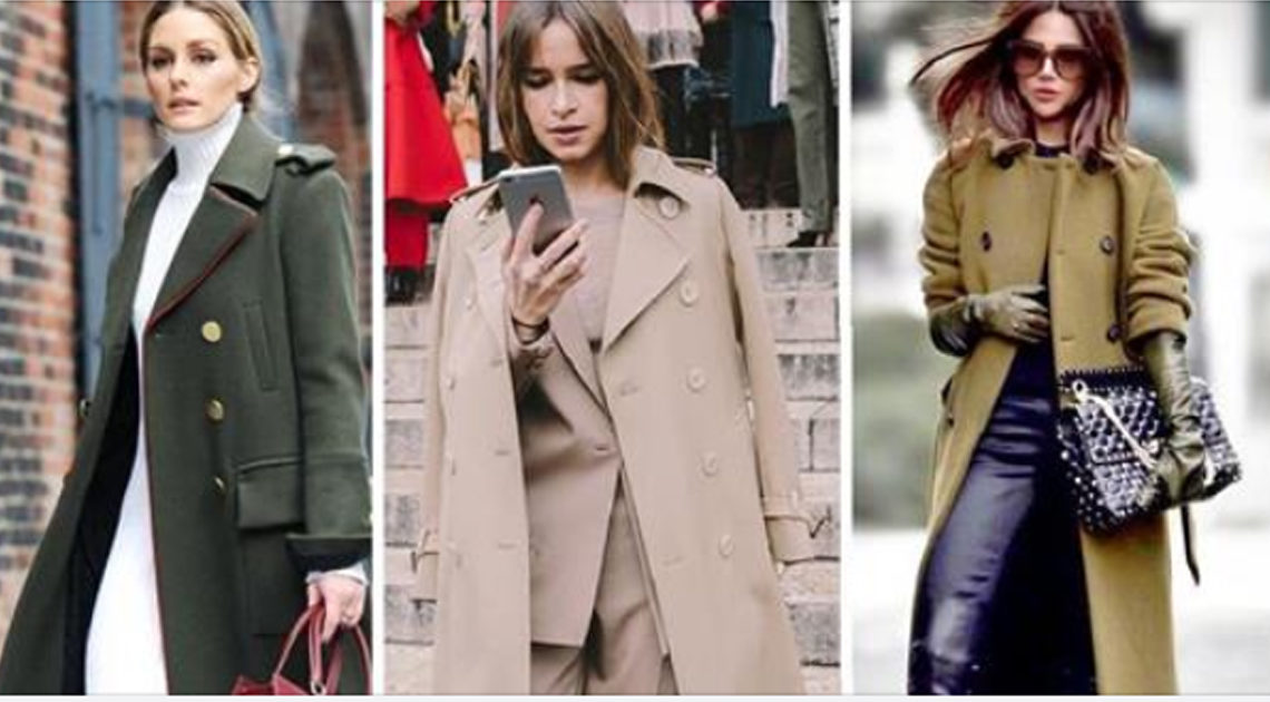 Двубортная модель пальто — стильная классика жанра